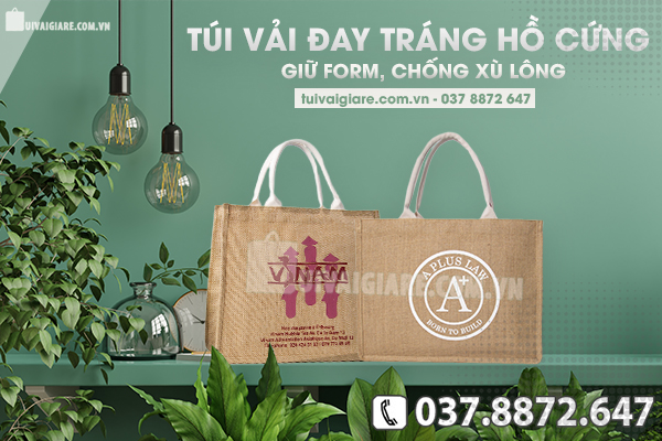 Túi Vải Đay Tráng Hồ Cứng