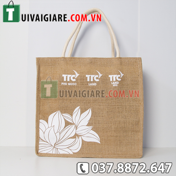 Túi vải đay hồ cứng giá rẻ 