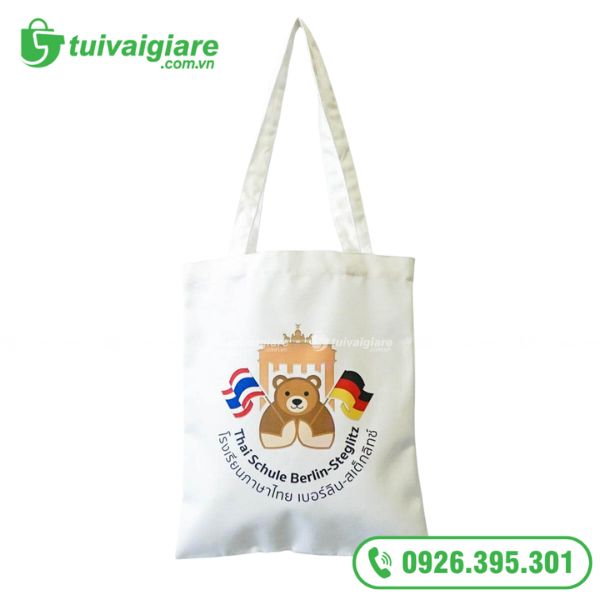 Túi vải Thái Lan được gia công tỉ mỉ có độ hoàn thiện cao
