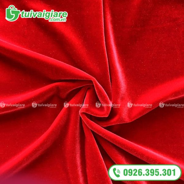 Vải lót túi xách Vải Nhung