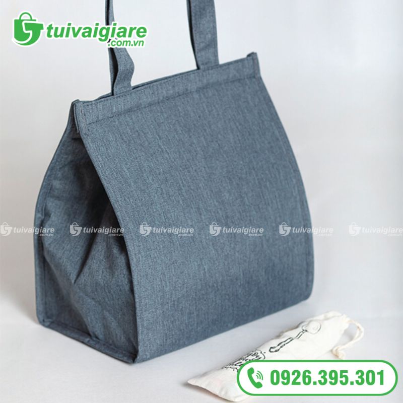 Túi giữ nhiệt đựng cơm chất liệu vải Canvas bền đẹp