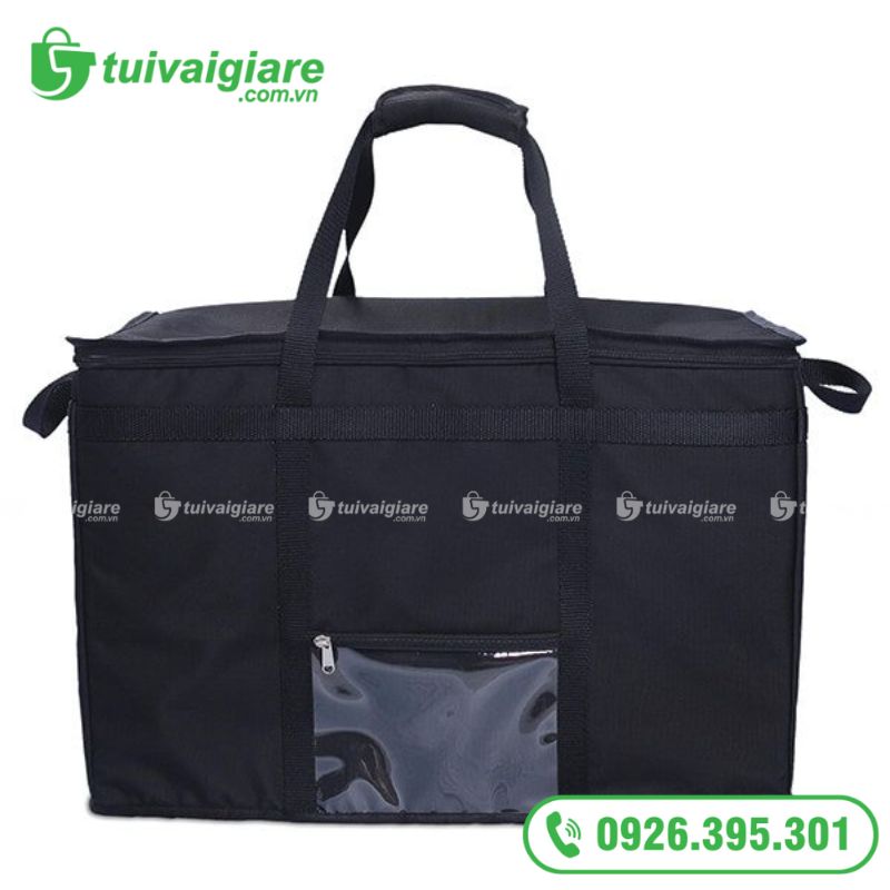 Mẫu túi giữ nhiệt giao hàng vải canvas cao cấp