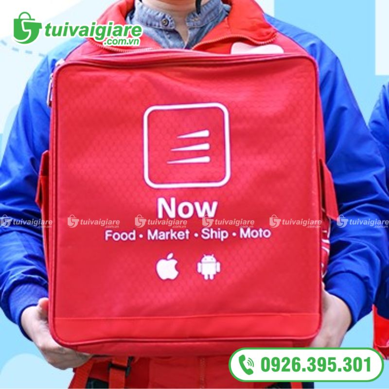 Mẫu túi balo giữ nhiệt giao hàng được NOW sử dụng