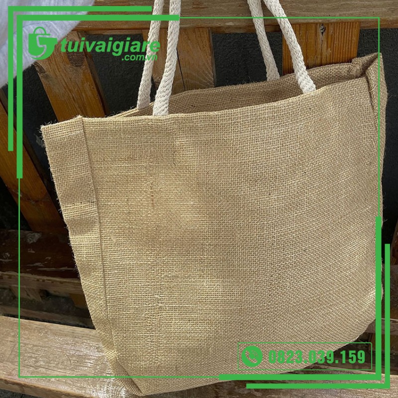 Túi vải đay dáng tote