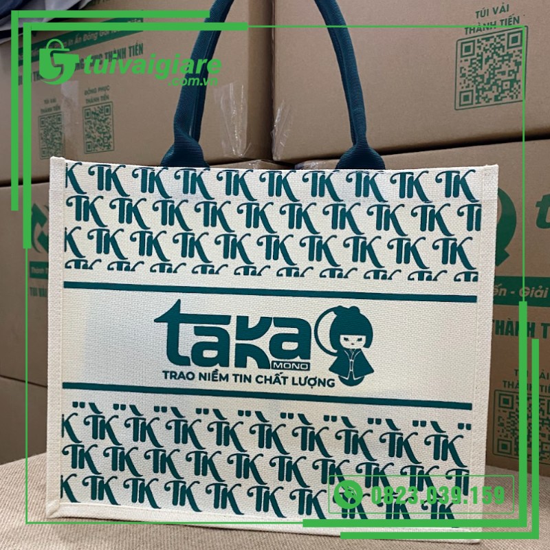 túi vải linen thời trang Taka