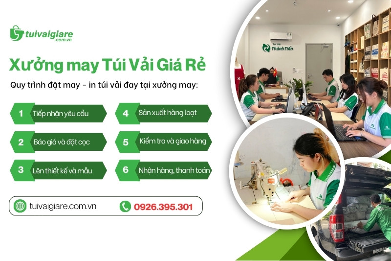 xưởng sản xuất túi vải đay giá rẻ