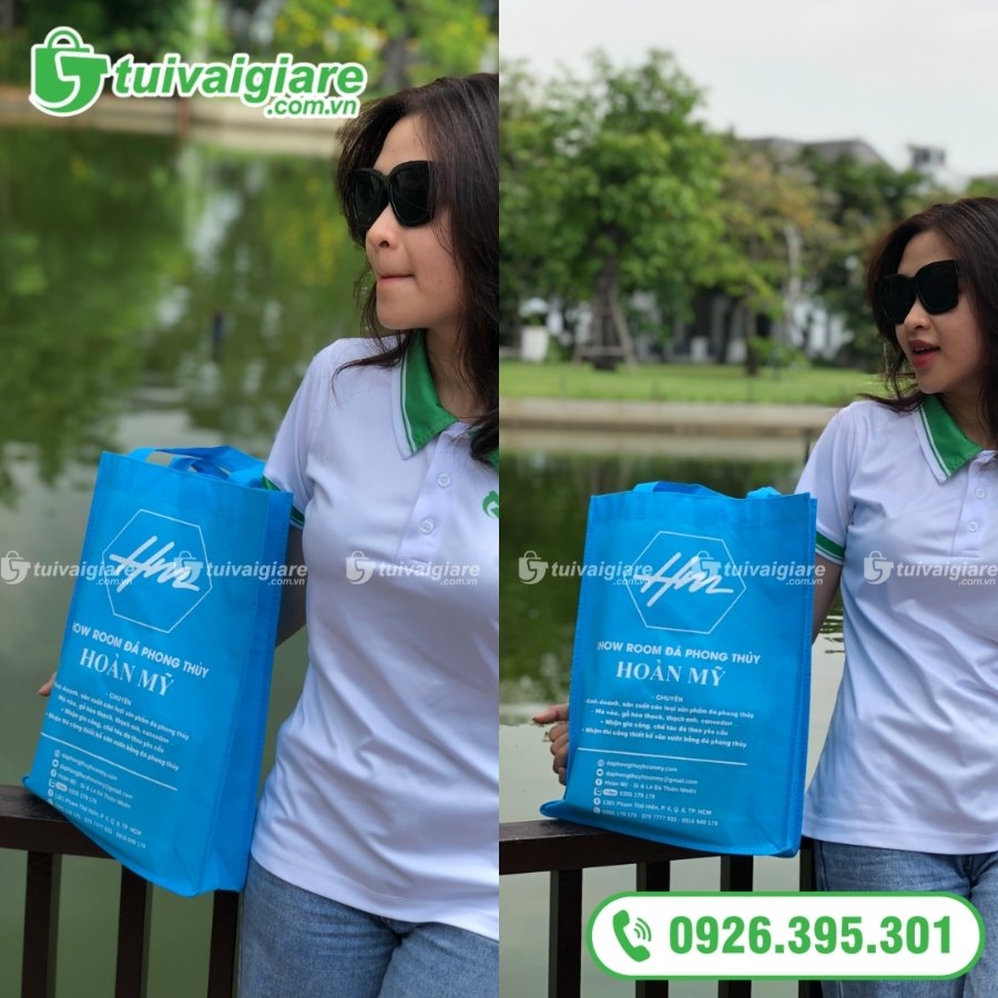 Túi vải không dệt cửa hàng đồ phong thuỷ Hoàn Mỹ