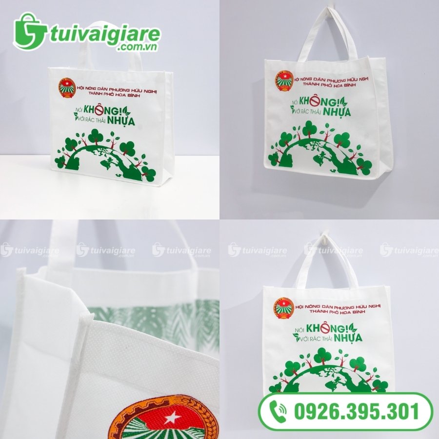 Túi vải không dệt quà tặng sự kiện Nói Không Với Rác Thải Nhựa