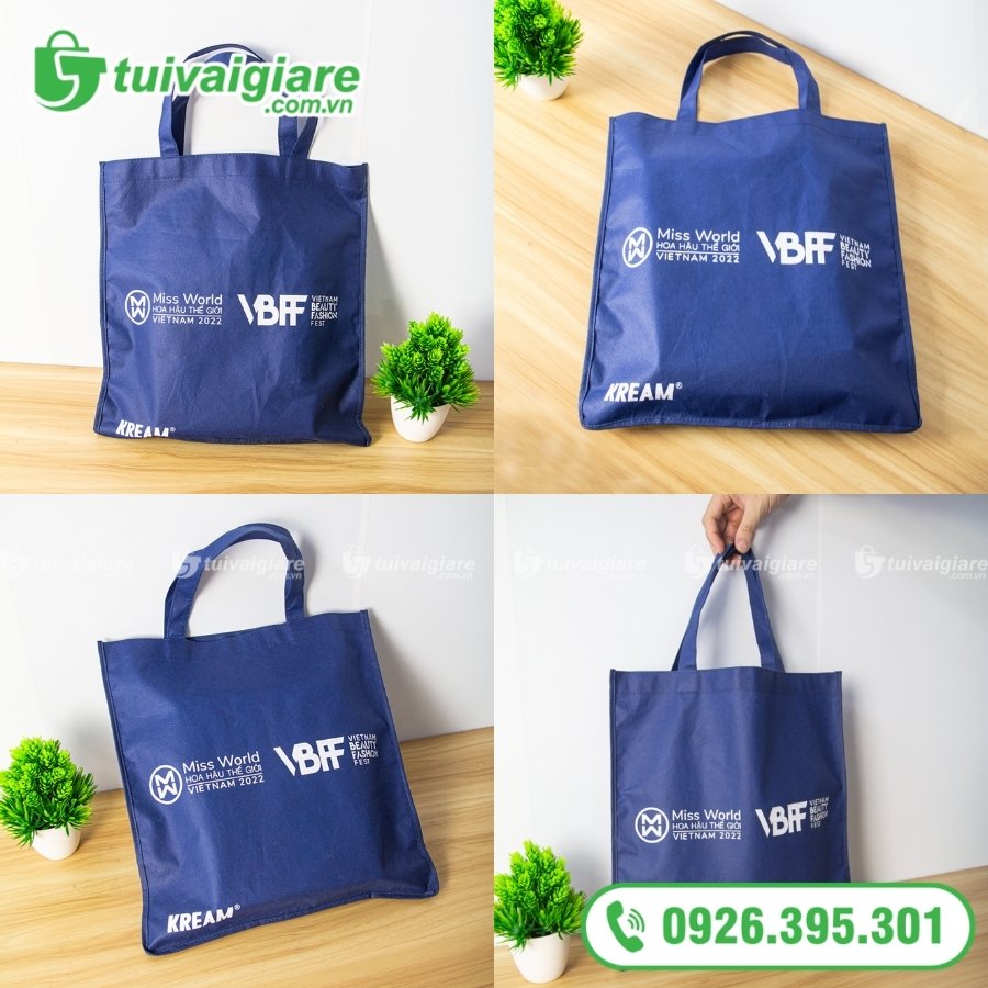 Túi vải không dệt quà tặng sự kiện Hoa Hậu Thế Giới 2022 tại Tp.HCM