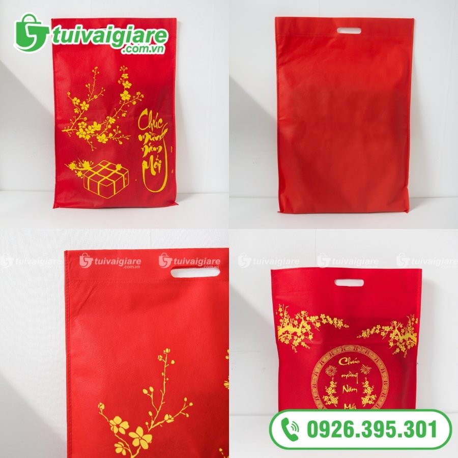 Mẫu túi vải không dệt đựng lịch tết quà tặng doanh nghiệp
