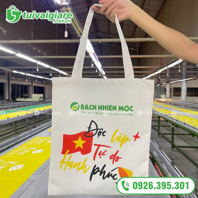 in túi xách vải canvas