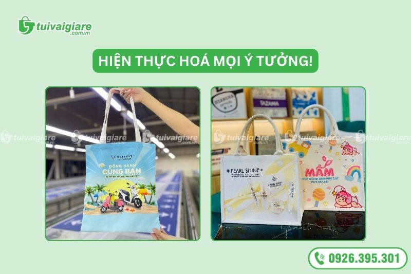 in hình lên túi vải