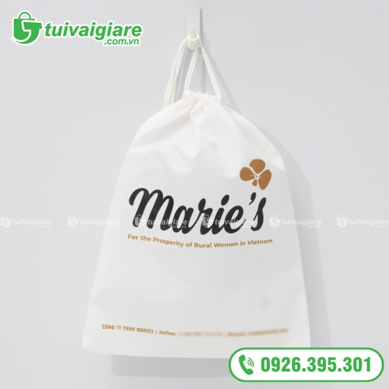 túi vải không dệt in chữ 