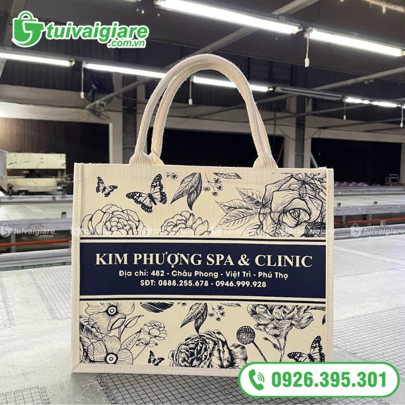 in logo lên túi vải đay