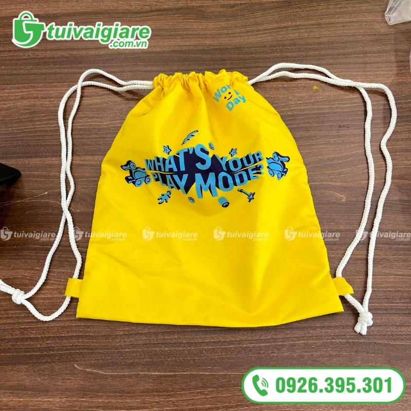 in hình lên túi vải dù