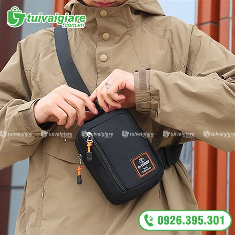 túi chéo vải nam chất liệu dù