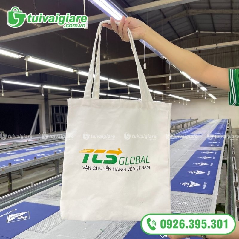 túi vải bố in logo TCS Global