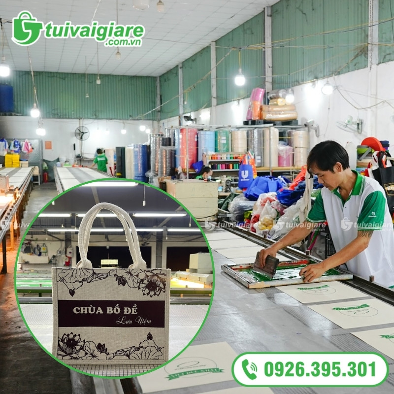 Túi Vải Giá Rẻ - Địa chỉ may túi vải đay phật giáo uy tín