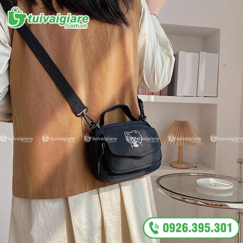 túi vải hàn quốc đeo chéo