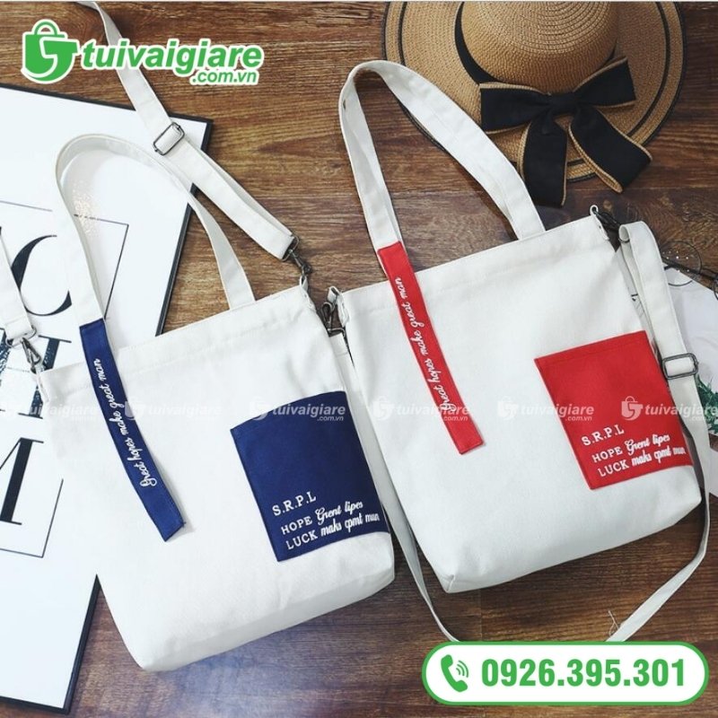 túi vải bố đeo chéo hàn quốc