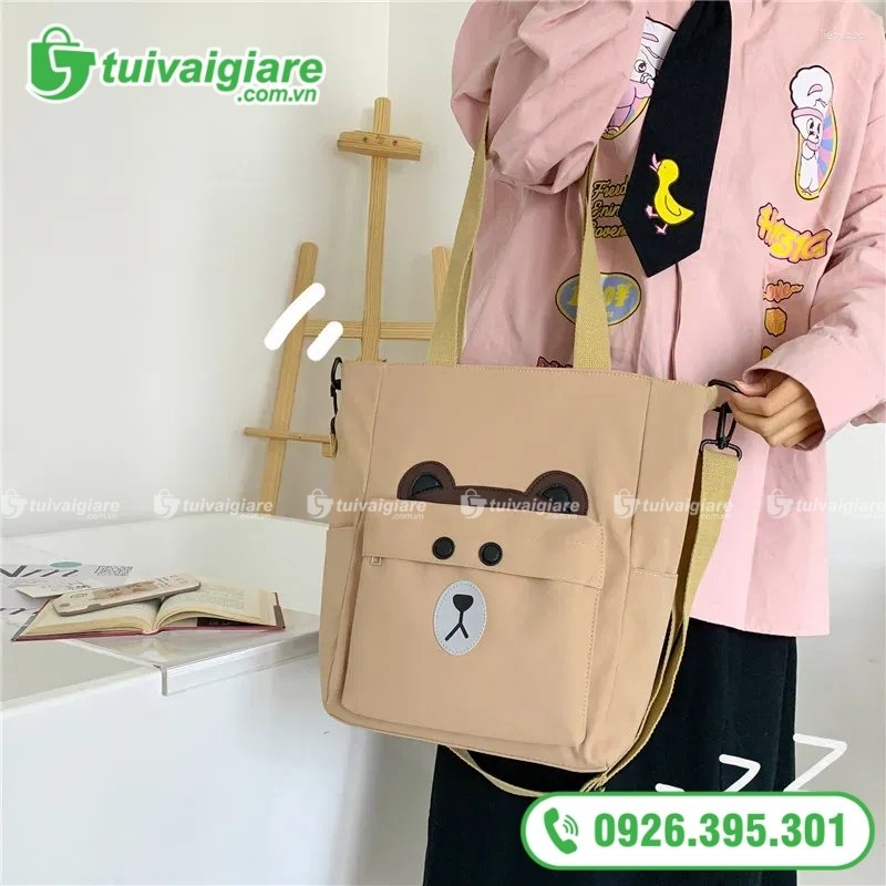 túi vải đeo chéo nữ