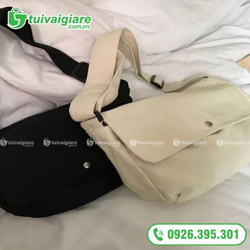 túi vải đeo 1 bên in logo