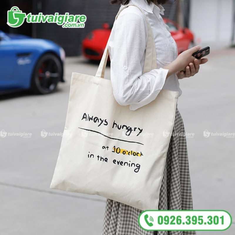 túi vải đeo vai nữ đơn giản