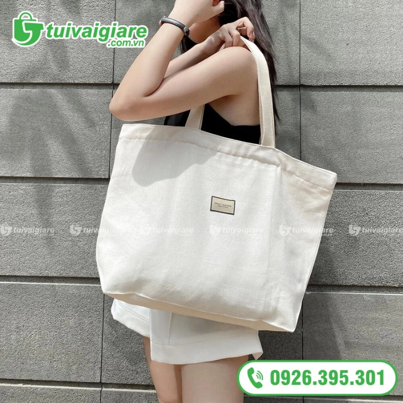 Mẫu túi vải canvas đeo vai nữ đẹp 