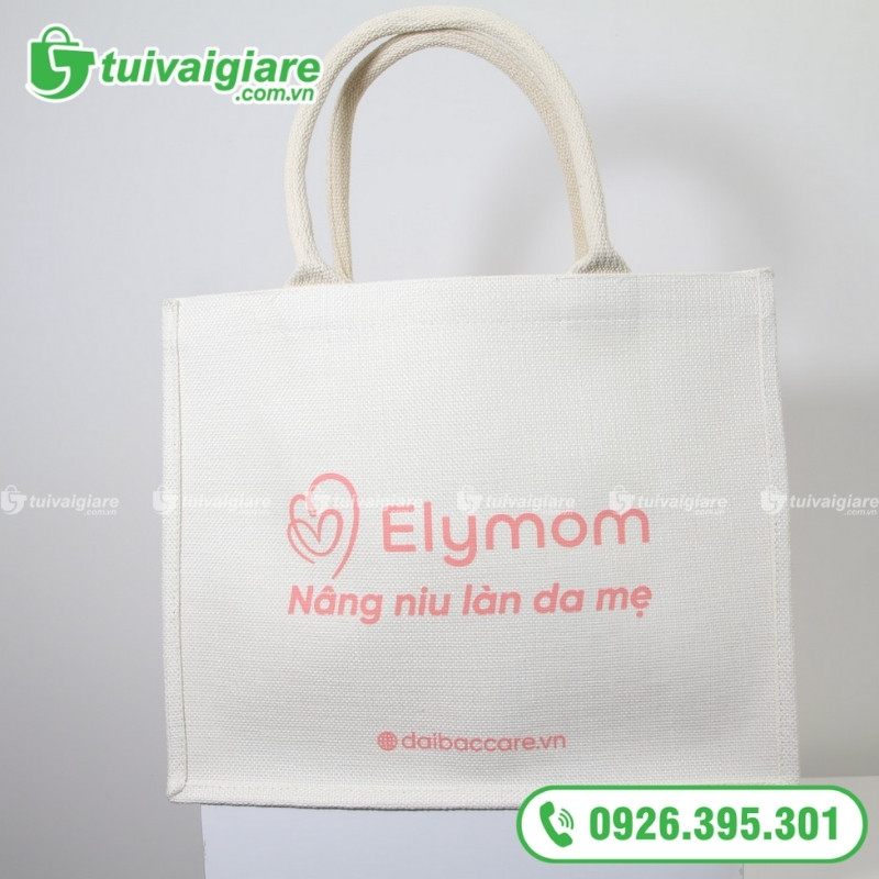 Mẫu túi vải linen mỹ phẩm 7