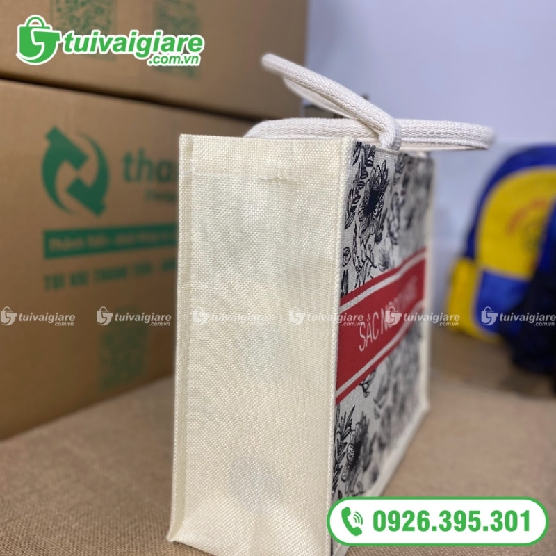 Mẫu túi vải linen nhà thuốc 6