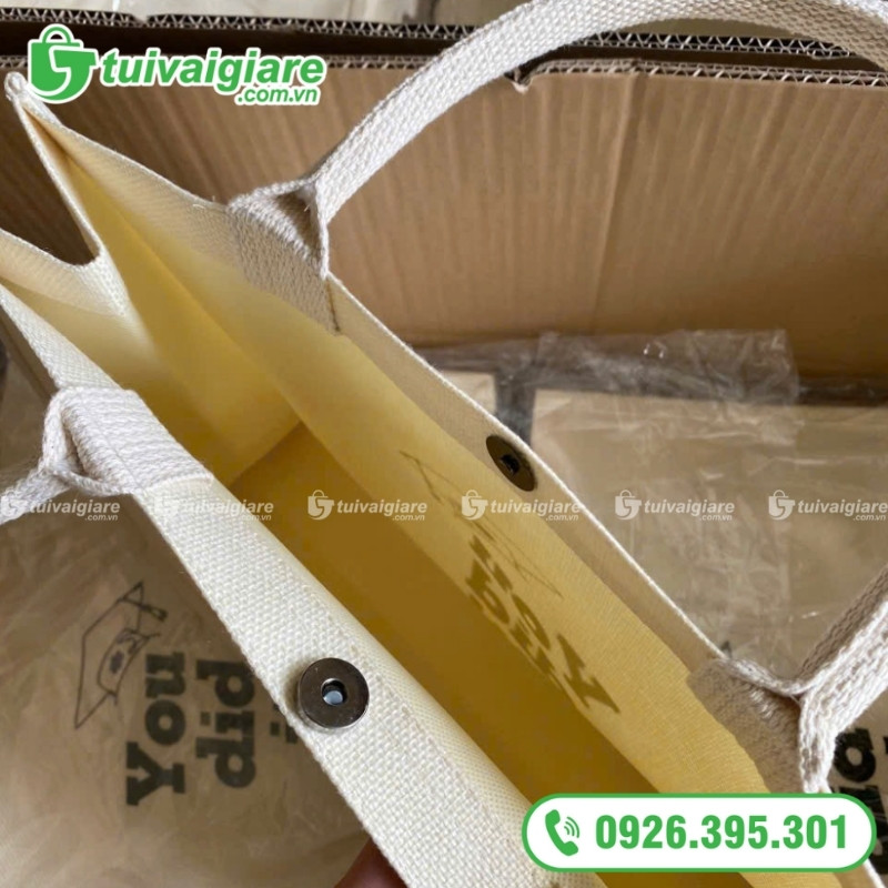 Mẫu túi vải linen trung tâm anh ngữ 8