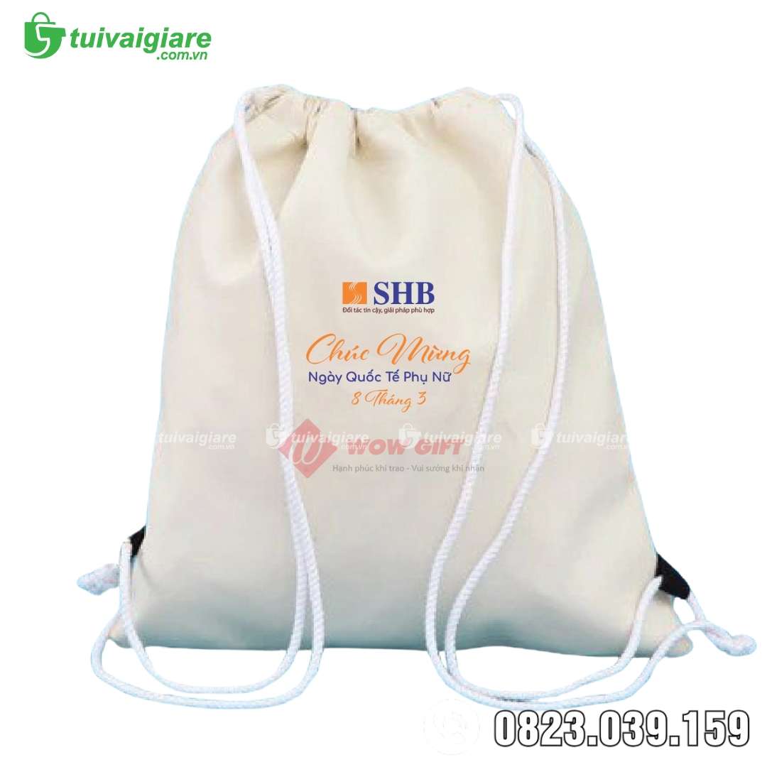 Balo dây rút vải bố ngân hàng SHB