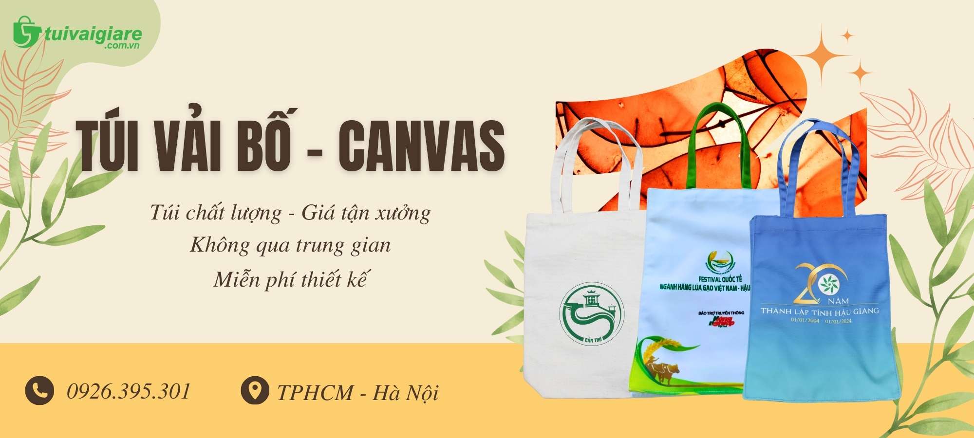 dia chi may tui vai canvas