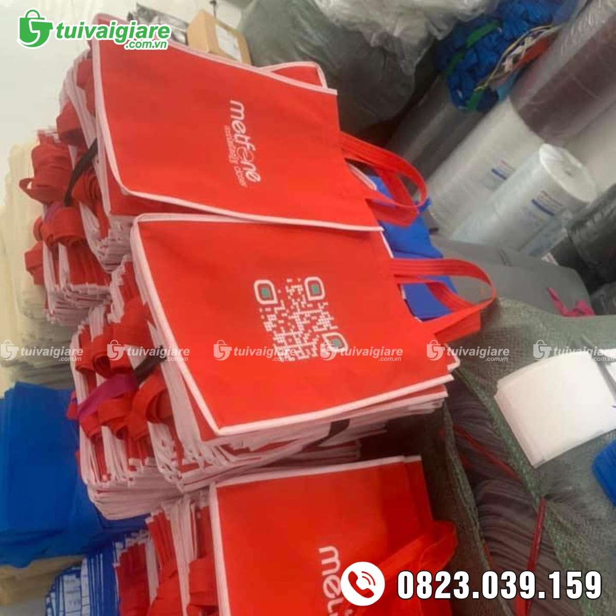 Nhận may túi vải không dệt cho cửa hàng điện thoại
