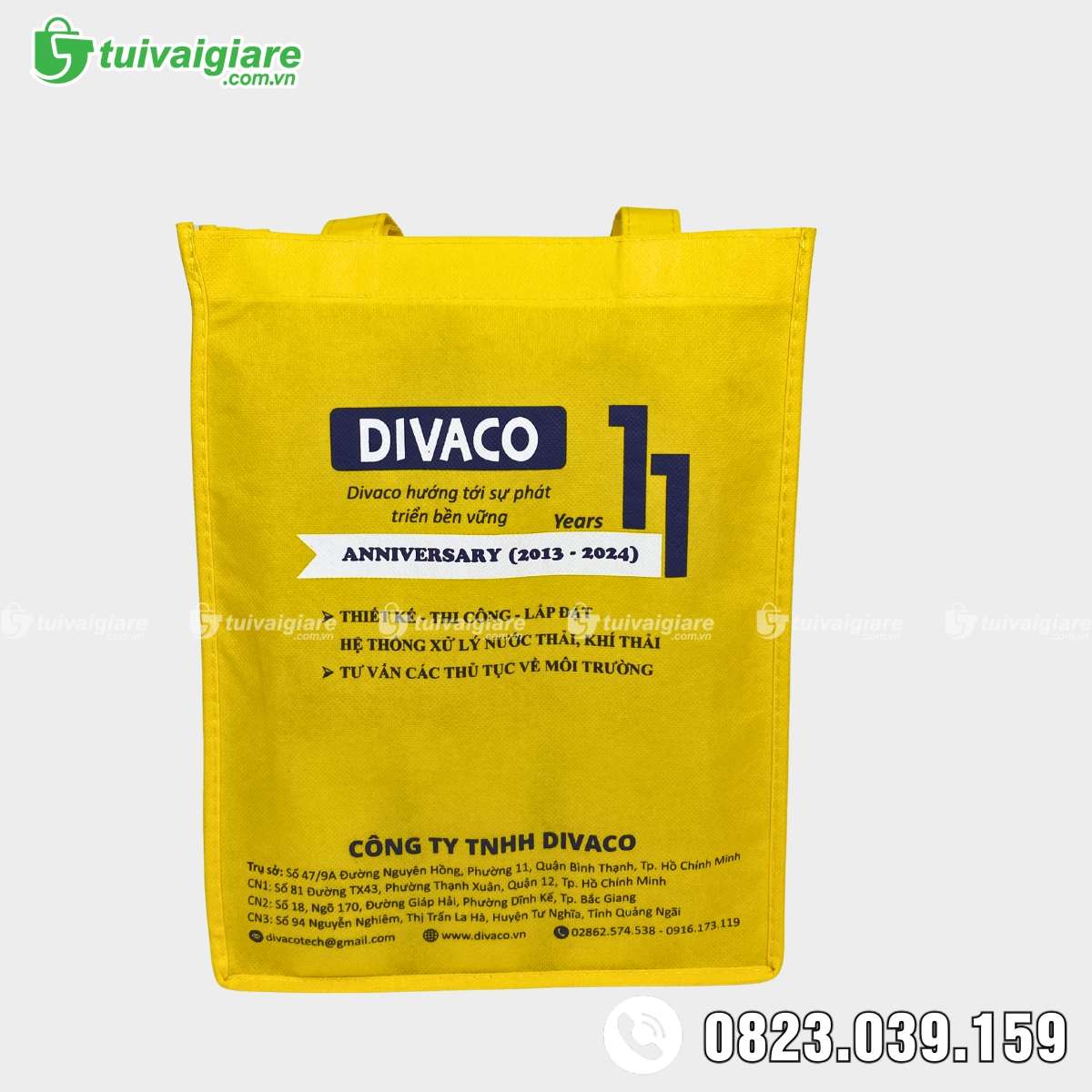 Túi đựng quần áo in logo cửa hàng