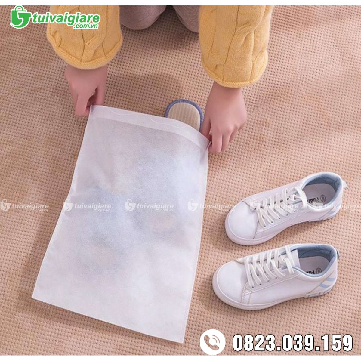 Túi vải không dệt đựng giày