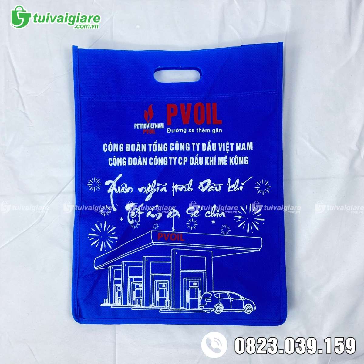 Túi đựng hồ sơ in logo xăng dầu