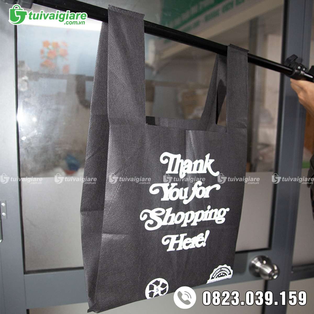 Túi vải không dệt Tshirt in logo