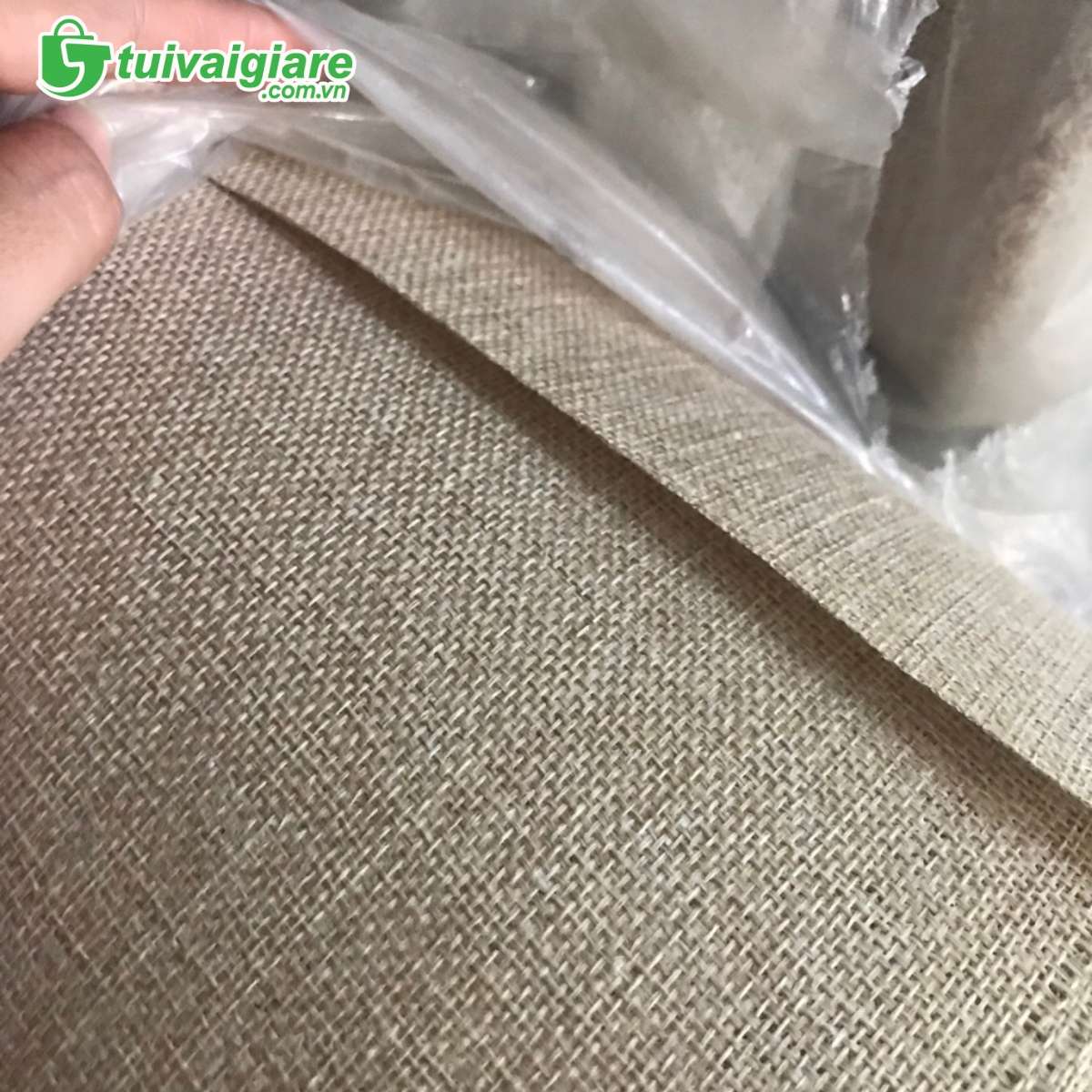 Vải linen may túi