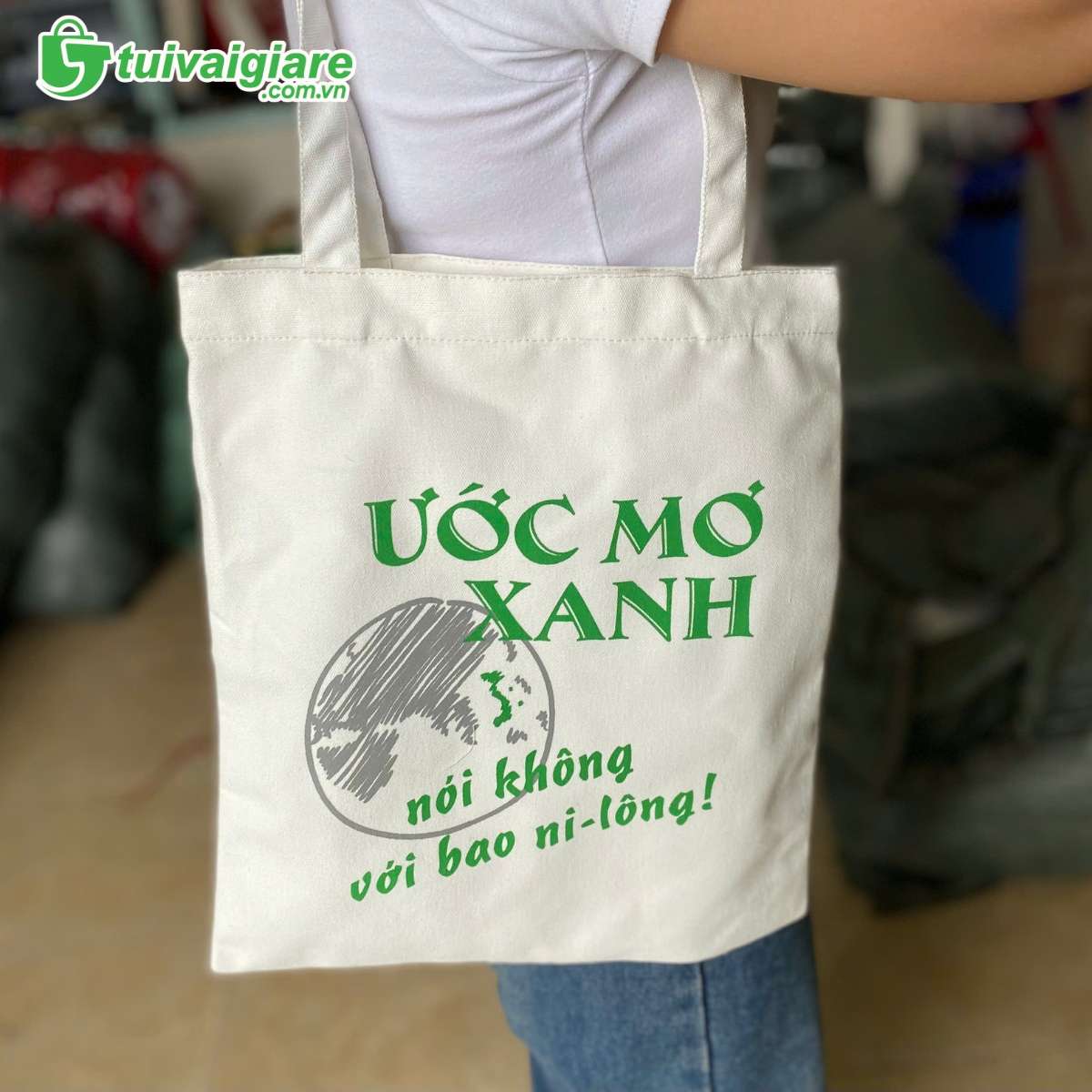 Túi vải bố quà tặng môi trường