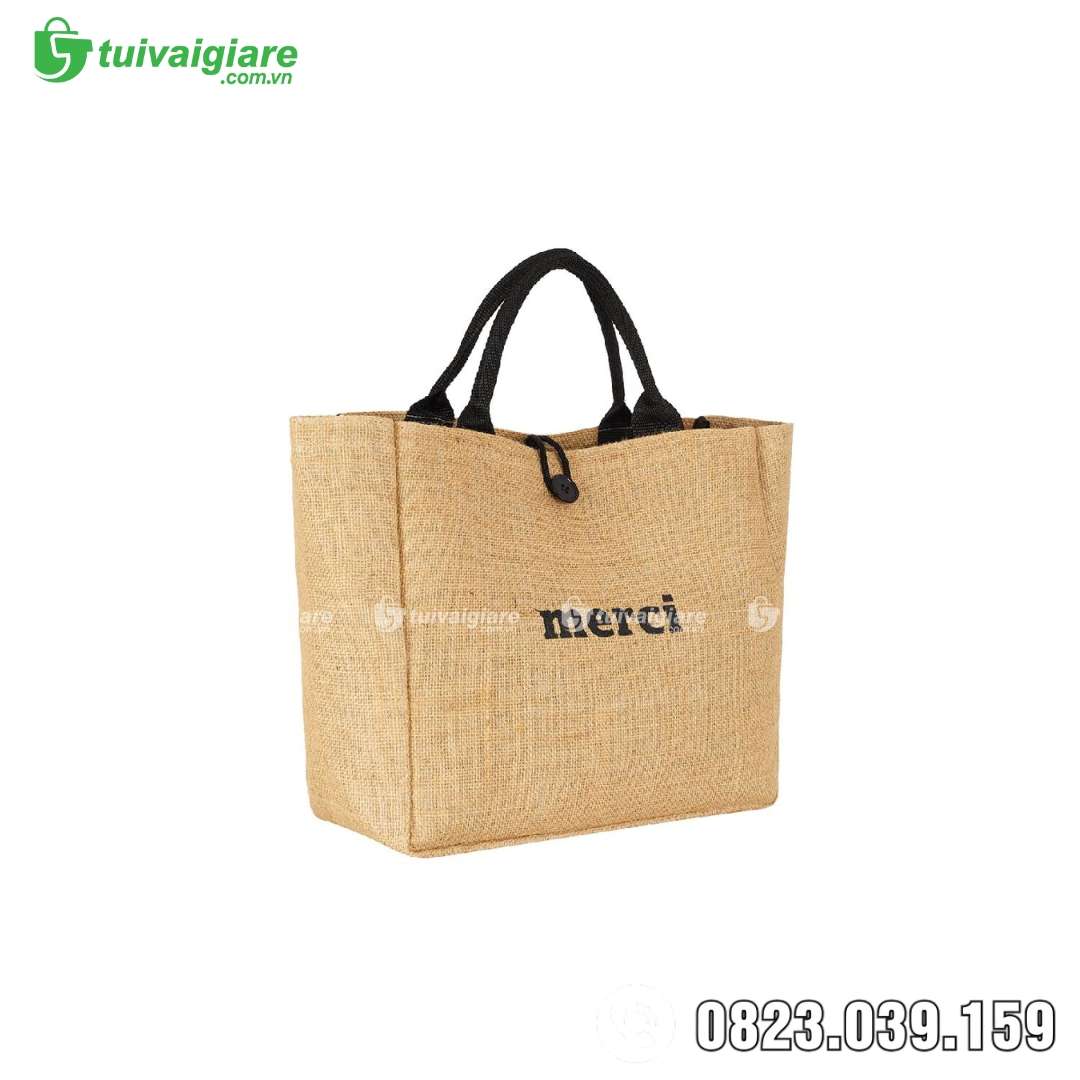 Túi vải đay merci dạng hộp