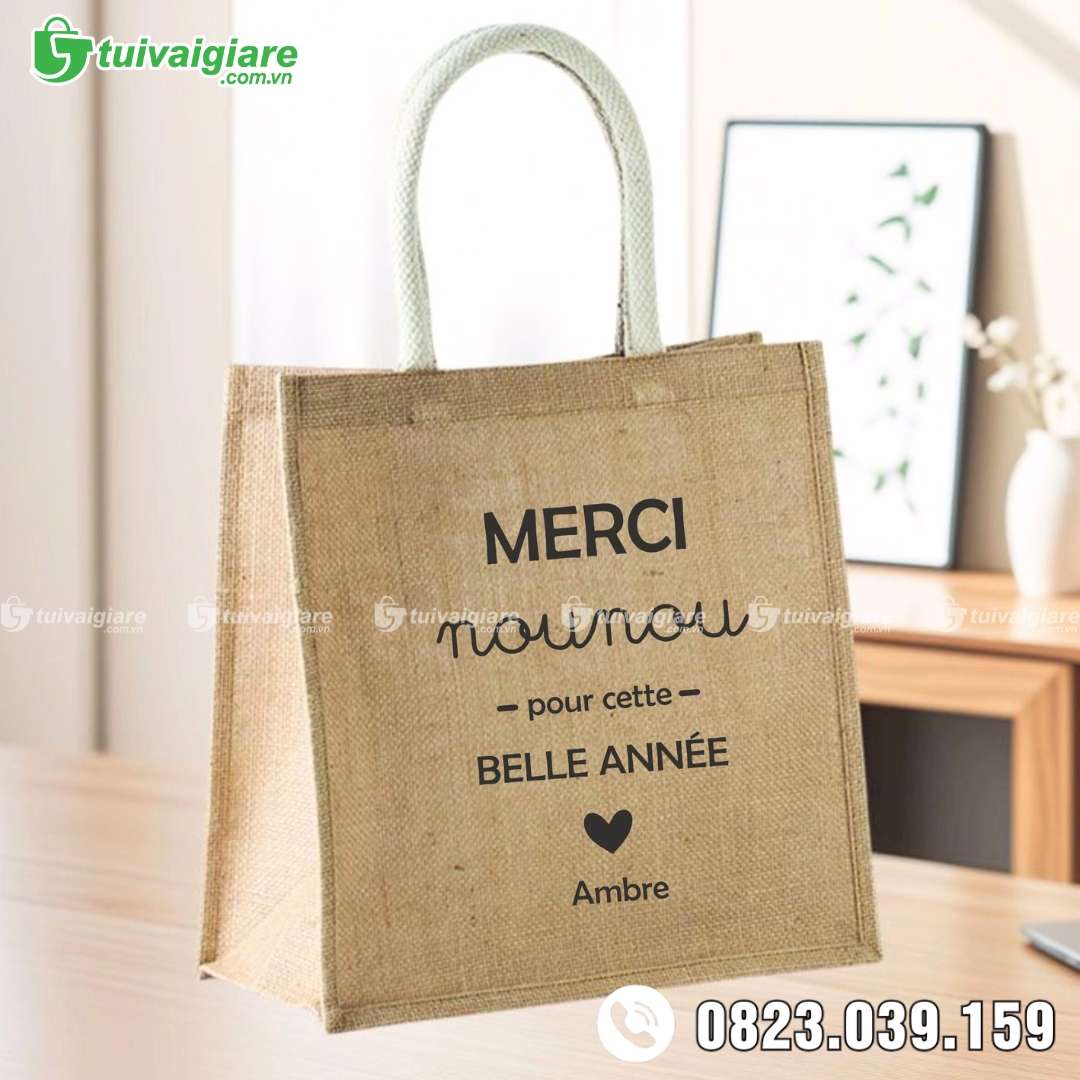 Túi vải đay linen merci