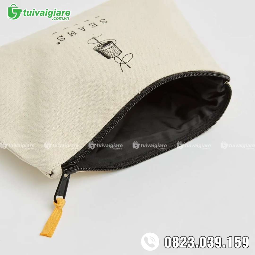 Ví cầm tay vải canvas