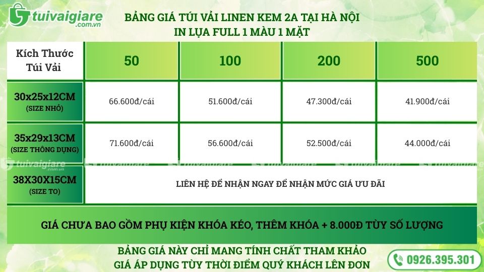 dia-chi-ban-tui-vai-o-ha-noi-bang-gia-tui-linen