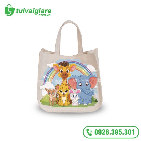 Túi Canvas Nhỏ Hình Động Vật