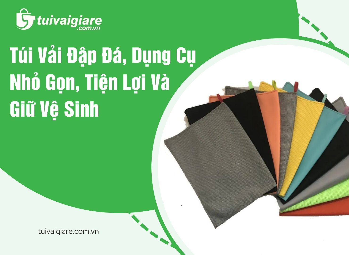 Túi Vải Đập Đá, Dụng Cụ Nhỏ Gọn, Tiện Lợi Và Giữ Vệ Sinh