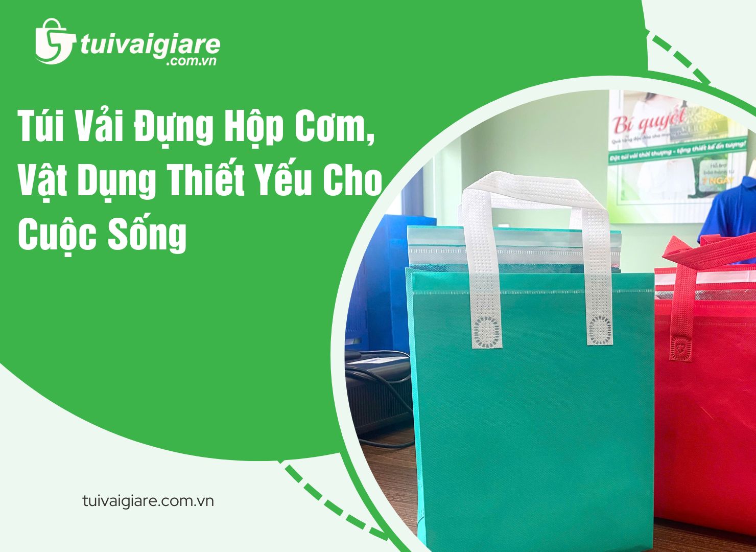 Túi Vải Đựng Hộp Cơm, Vật Dụng Thiết Yếu Cho Cuộc Sống