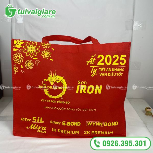 Túi Vải Tết Ất Tỵ In Hình Theo Yêu Cầu Của Khách Hàng