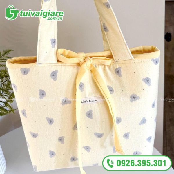 Túi Tote Vải Oxford Trang Trí Cute