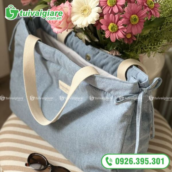 Túi Xách Vải Oxford Màu Xanh